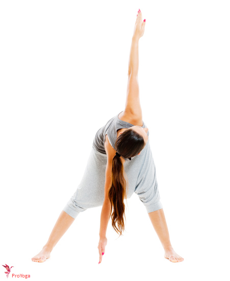 gedraaide spreidstand / parivrtta prasarita padottanasana