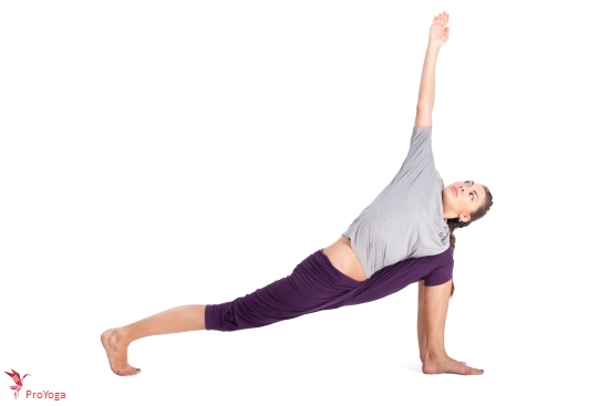 gedraaide zijwaartse hoek / utthita parsvakonasana