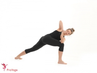 gedraaide zijwaartse hoek / parivrtta parsvakonasana - namasté