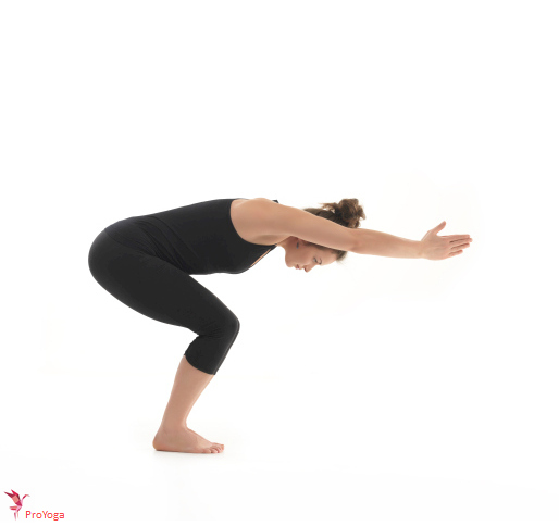 gestrekte stoel / utthita utkatasana