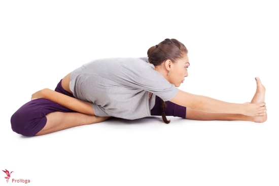 hoofd-naar-knie vooroverbuiging / janu sirsasana