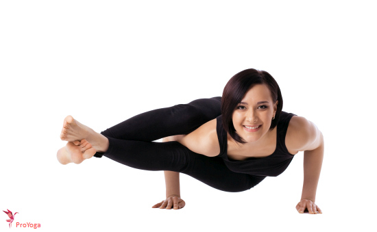 achthoekige houding / astavakrasana